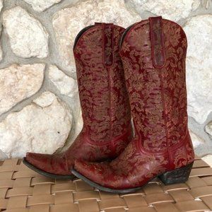 Old Gringo Tall Burgundy Cowboy Boot, 7.5